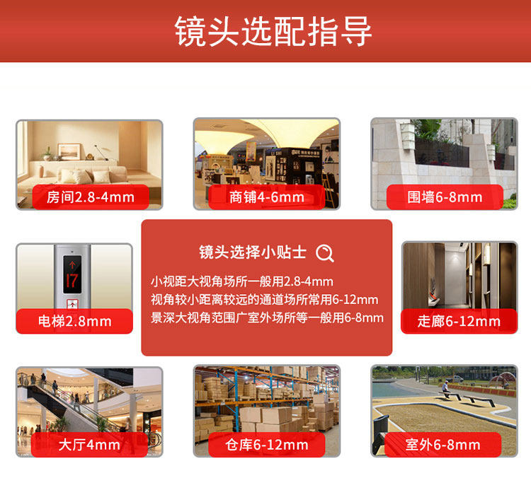 товар из китая 雄迈家用室内高清4k监控暖光全彩500万utc五合一ahd同轴bnc摄像头 XM jufeng