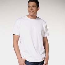  Long-sleeved cotton T-shirt bottoming shirt pure white round neck t-shirt custom hand-painted DIY class clothes activity clothes printed LOGO