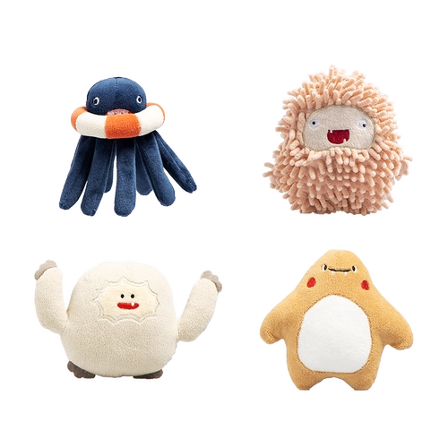 Монстр, мятная плюшевая игрушка, можно грызть, кот