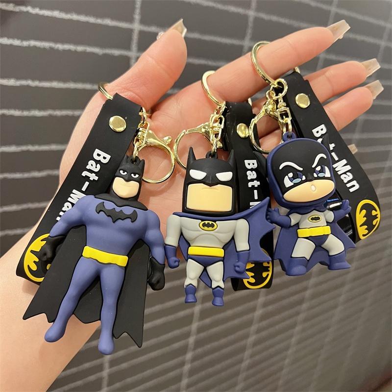 Cross-Border Batman Keychain Superhero Dark Batman Keychain Men's and Women's Bag Accessories Small Gifts Wholesale