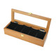Elegant watch box storage box wooden European household simple retro sunroof watch display box collection box five watches