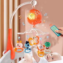 Crib head rocking bell spinning 0-1-year-old puzzle 3-6 months early to teach music men and women new baby soothing toys