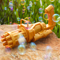 Gatling bubble gun childrens electric bubble blowing machine Net red shaking sound with the same handheld stick boy toy girl