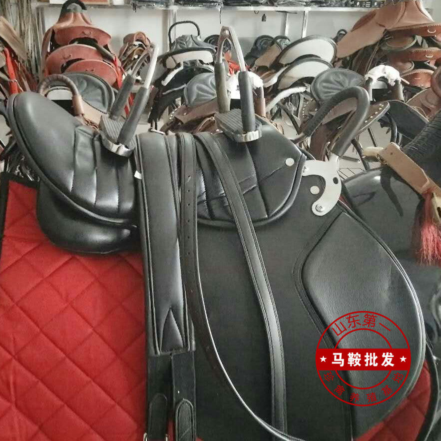 Cow Leather Endurance Saddle Armrest Saddle Riding Saddle Riding Saddle Integrated Saddle Full Cow Leather English-style horse with full range of accessories