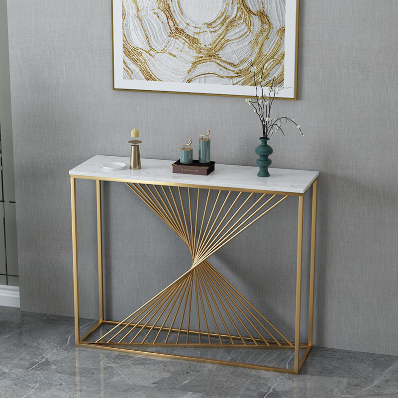 New Chinese Xuanguan Table leaning against wall light extravaganza marble modern minimalist Bench Hallway American Genguan Cabinet