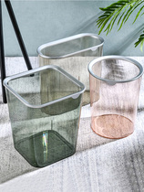 New Sanitary Bucket Living-room Latier Plastic Bucket Trash Can Creative Personality Home Press Circle Table Lower Office Special