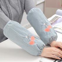 Sleeve new 2021 winter cuff set anti-dirty female winter adults add fat to increase net red sleeve office sleeve