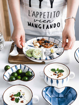 Weight loss dinner plate Home Japanese style Dining Cutlery Cutlery for one person Eating Divided-style Pan Slimming quantitative Meal Tray