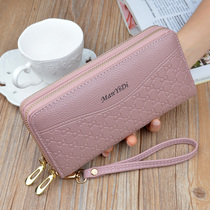 Mobile phone wallet integrated bag for small crowddesign senior feel handbag with femininity 2021 new long style zipped leather clip
