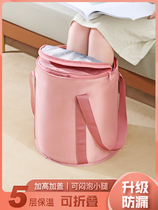 Net Red Bubble Leggizer Day Style Bubble Foot Bucket Cashier Bag 2021 New portable Double with Knee Basin to be able to lift