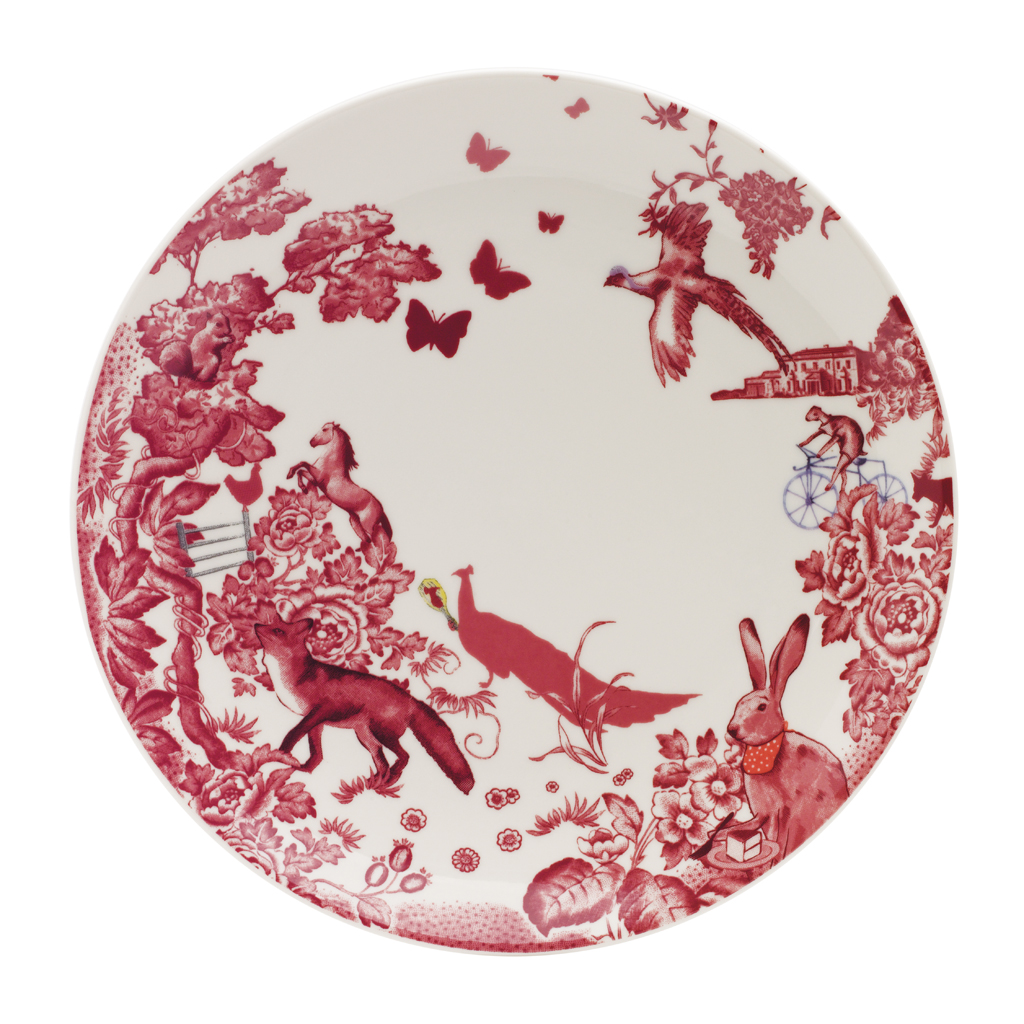 Loveramics love Mrs Fantasy forest under the glaze color 27 cm household flat dish dish food dish plate