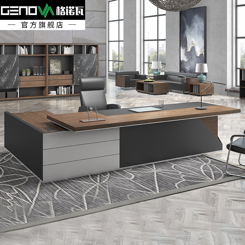 Genova president table owner table minimalist, modern office furniture 18 years new manager table big class desk supervisor table