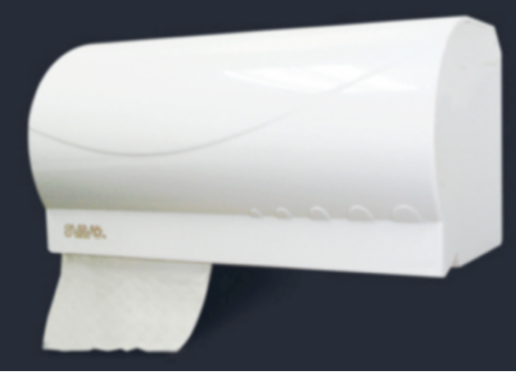 Rivo Bathroom Wall-mounted Long Roll Paper Towel Box Paper Rack Toilet Paper Box Hotel Restaurant Small Roll Paper Rack V-7301