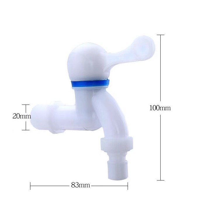 Pointed Spout Household Thickened Anti-Freeze and Explosion-Proof Quick-Opening Plastic 4-Point Washing Machine Faucet Pvc