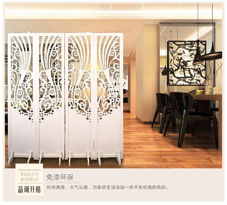 Màn hình tối giản hiện đại Phân vùng màn hình Trung Quốc chạm khắc chạm khắc sàn di động gấp màn hình màn hình di động - Màn hình / Cửa sổ vach ngan phong