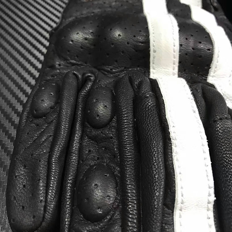 Găng tay da xe máy Vintage găng tay da Xe máy Harley xe máy tay lái găng tay bảo vệ cho nam và nữ - Xe máy Rider thiết bị bảo vệ đầu gối