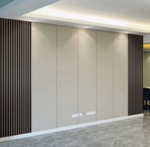 Carbon crystal plate sofa background wall carbon gold wood veneer metal bamboo charcoal wall decoration moisture-proof technology wood wall panel