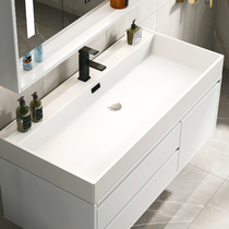 Smart bathroom cabinet rock integrated basin hand washbasin cabinet combination modern simple bathroom washbasin set