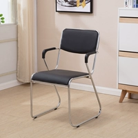 Черная кожаная поверхность с подлокотниками (минимум 2 штуки, заказ на доставку не оформляется)