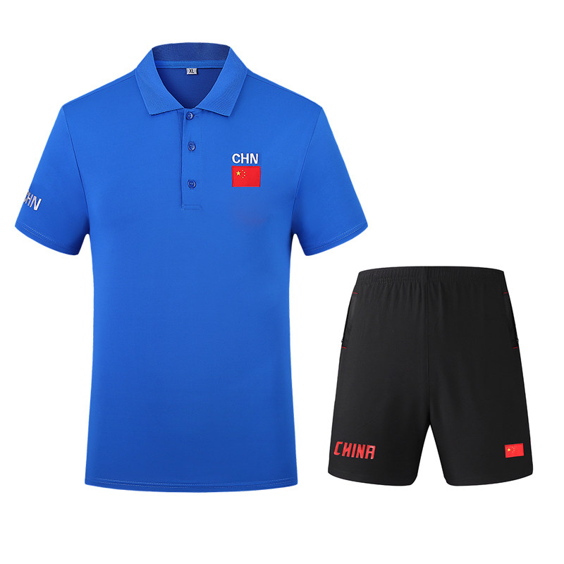 Chinese team badminton match referee costume men and women's clothing and men's table tennis air volleyball uniform in track and field swimming refereeing