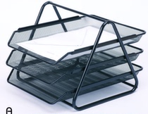 9181 mesh three-layer document basket rack holder information basket student metal home business office hot selling