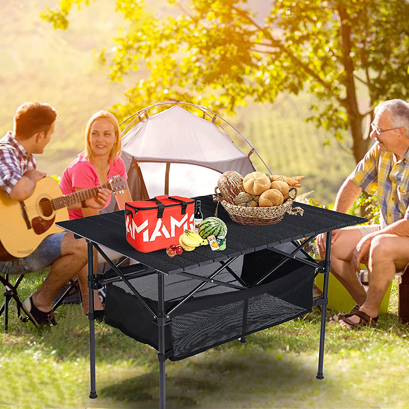 Outdoor Equipment Folding Table On-board Simple Picnic Barbecue Night Market Aluminum Alloy Pendulum Stall Table Portable Lift Table