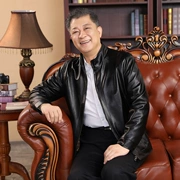 Mùa thu trung niên cộng với nhung dày giản dị cổ áo ngắn cổ áo khoác da trung niên PU da nam size lớn