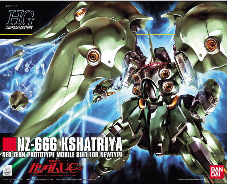 Mô hình Gundam Bandai HGUC 1/144 099NZ-666KSHATIYA Shudi Lida Green Pepper Lắp ráp Gundam - Gundam / Mech Model / Robot / Transformers gundam đẹp giá rẻ