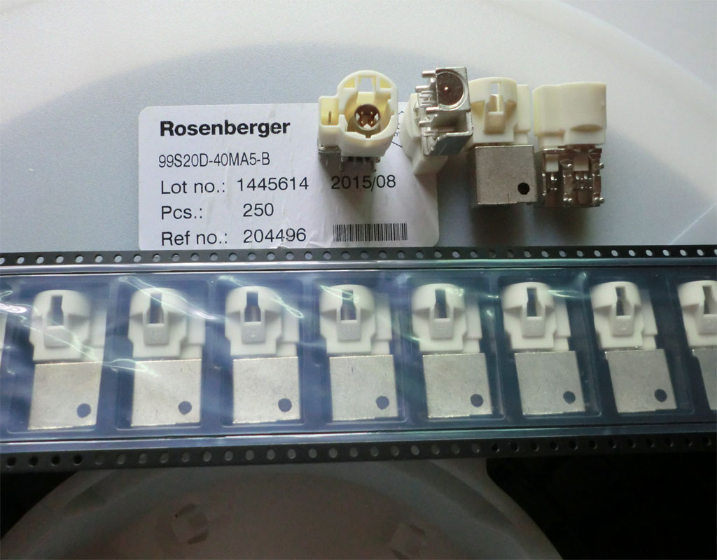 Agent ROSENBERGER connector car radio frequency seat 99S20D-40MA5-B in-line DIP-4 series