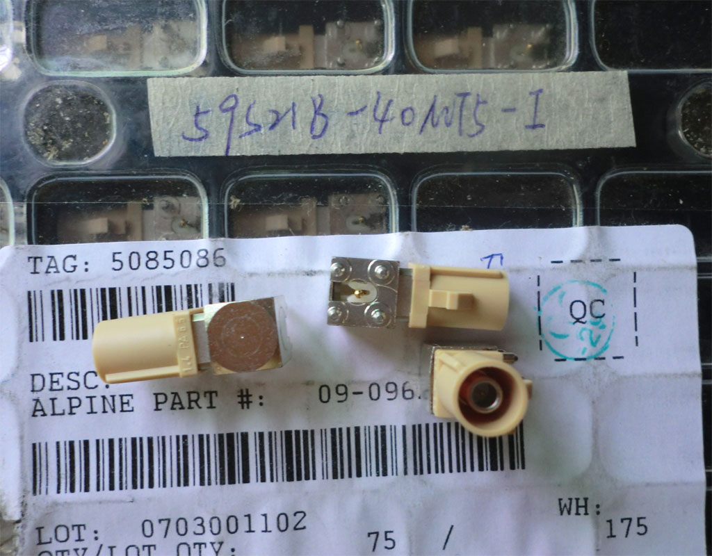 Agent ROSENBERGER Connector 59S21B-40MT5-I 59S21B-40MT5-Z Radio Frequency FAKRA