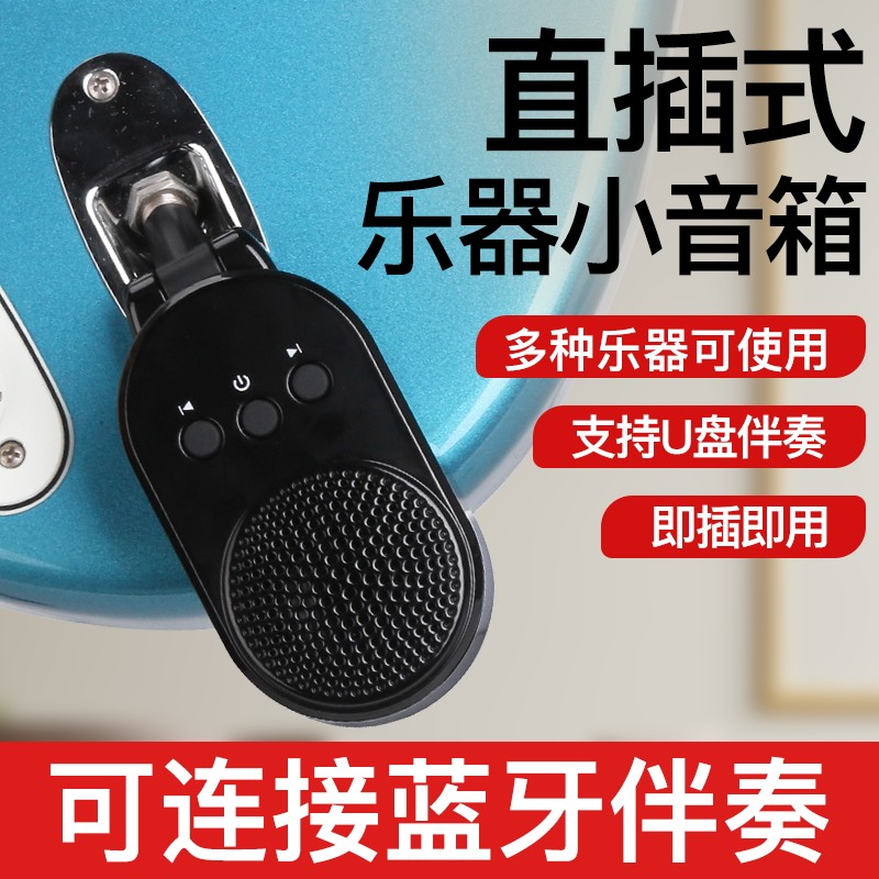 电吹管扩音乐器直插式小音箱电吉他专用户外音响蓝牙U盘伴奏舞台