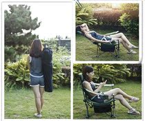  Backrest Outdoor recliner chair Portable queuing stool Outdoor raft fishing chair Public travel folding chair Park chair