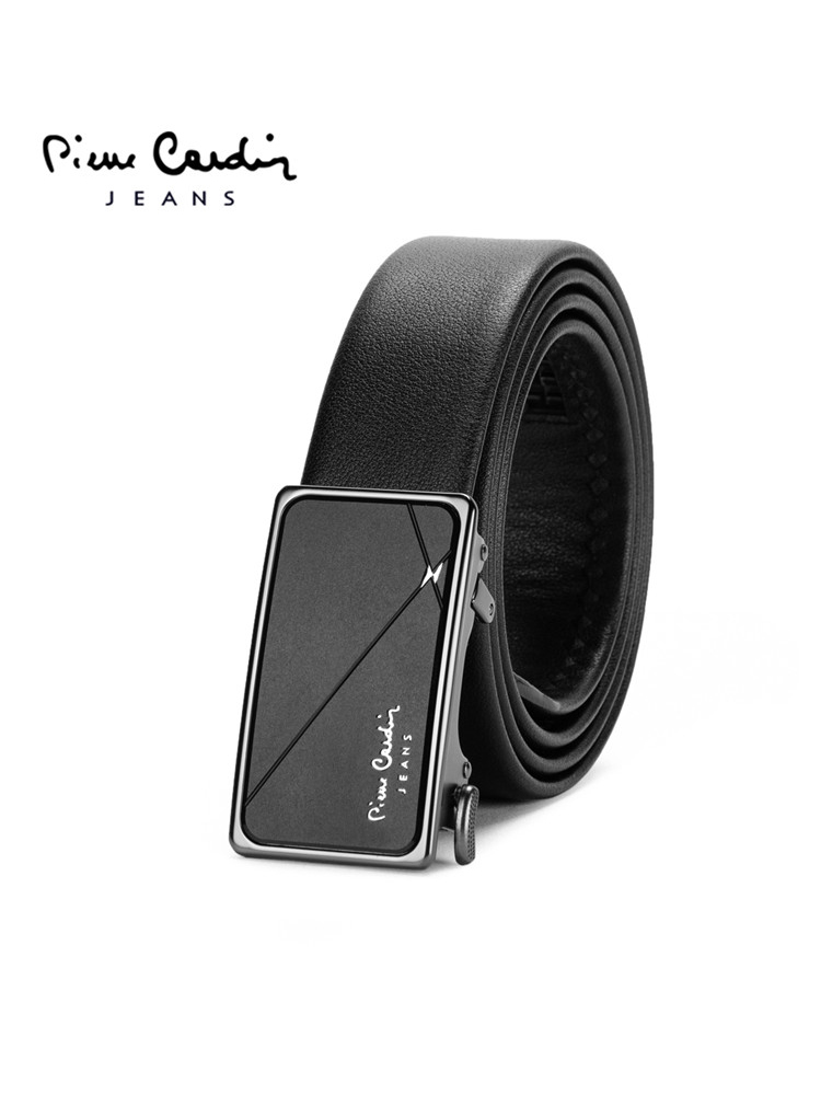 Pierre Cardin Belt Men's Leather Automatic Buckle 2020 New Business Casual Men's Belt First Layer Cowhide Pants Belt