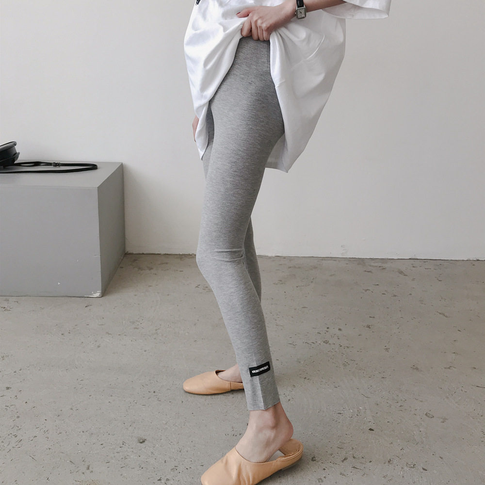 Pregnant woman inside lap pants thin spring and summer display slim pants Modale High waist and outside wearing underbelly 90% pants long pants gestation