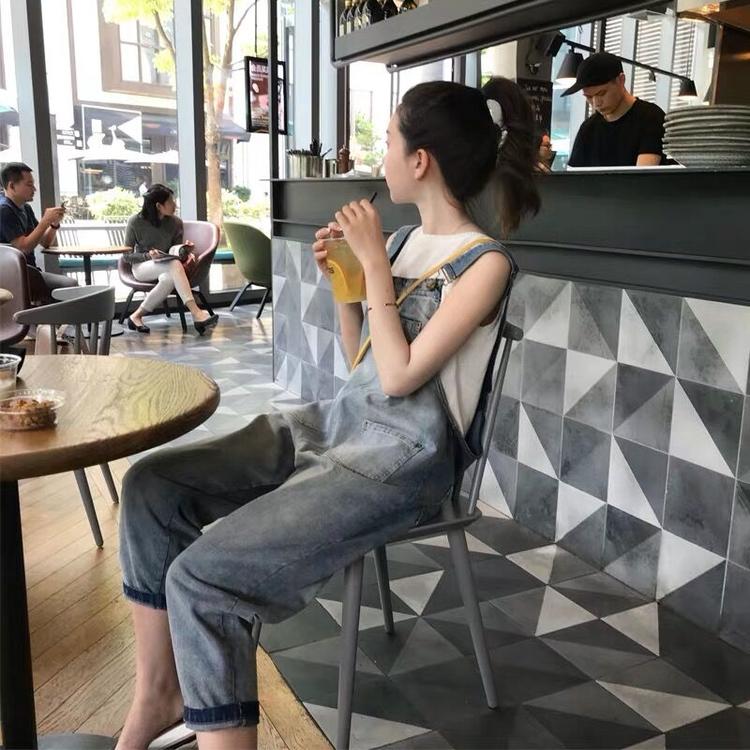 Pregnant, fall jeans, overalls, fashion pants, spring and autumn wear pants, loose-fitting Haren nine point slacks