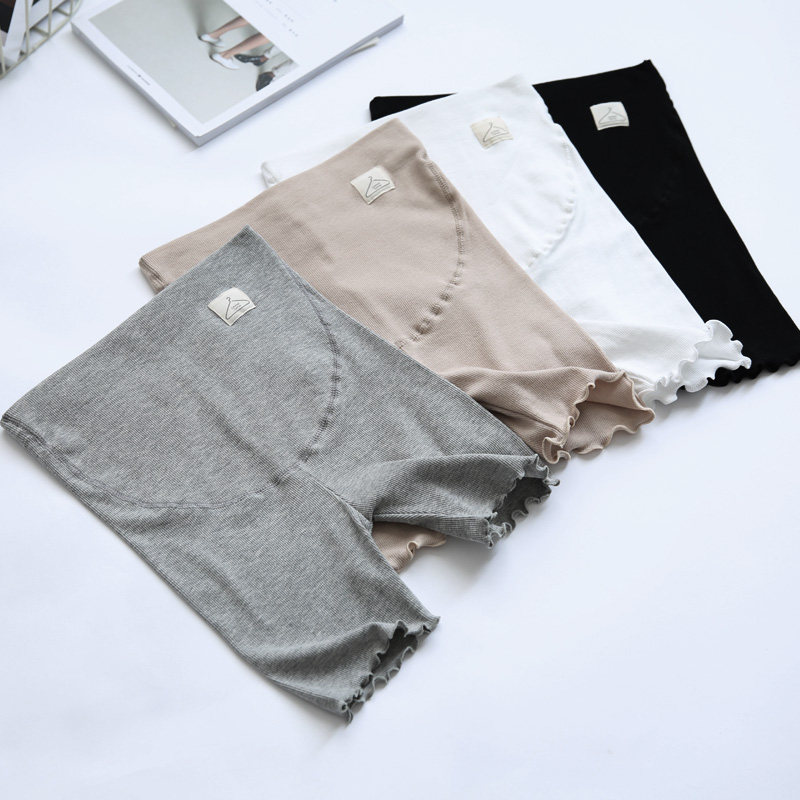 Cotton pregnant women pants summer thin safety pants high waist anti-wear pants three shorts outside pregnancy