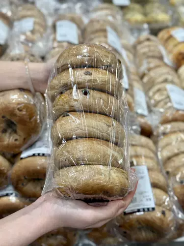 Costco Cochran Bagel Смешанный бублик Оригинальный клюквенный кунжутный завтрак Цельнозерновой хлеб 6 упаковок