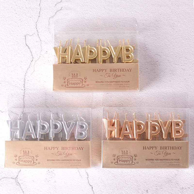 Birthday Candle Happybirthday Happy Birthday Creative Native English Birthday Cake Candle Letters