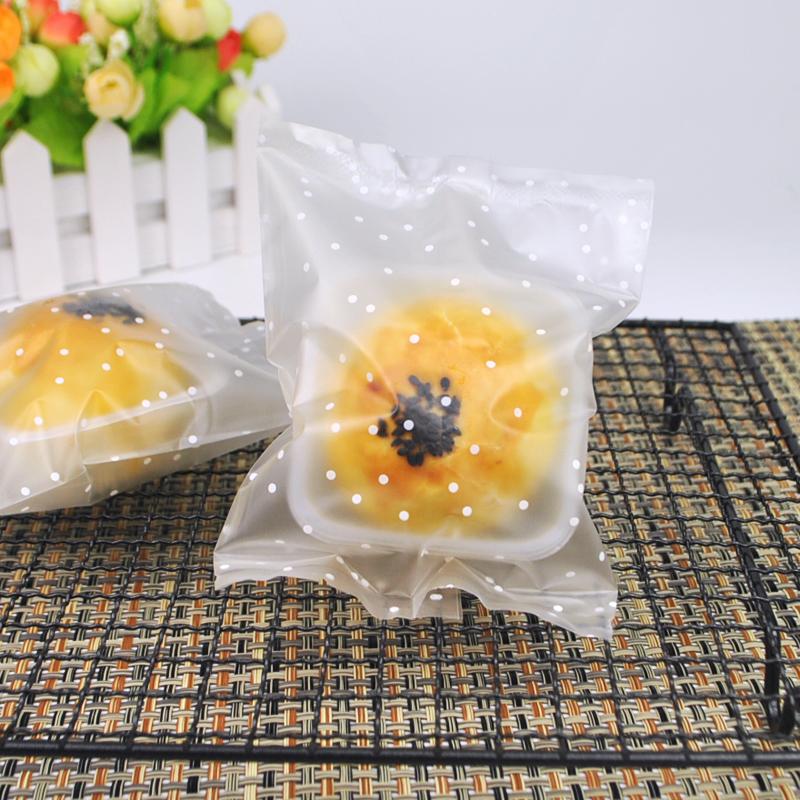 Frosted translucent point-point machine seal bag egg yolk flaky mooncake bag biscuit bag flower tea bag about 100