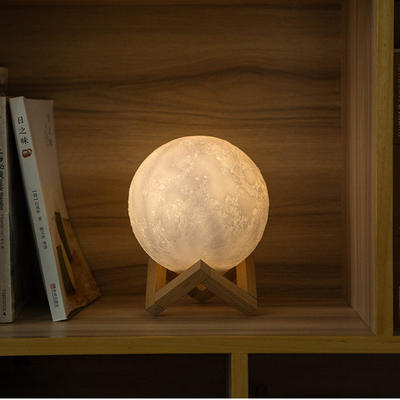 Graffiti smart Moon Lamp Festival atmosphere lamp remote control via mobile phone, Tmall Genie Dueros speaker voice control
