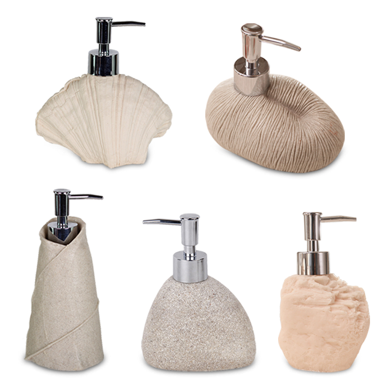 Hand sanitizer bottle Nordic European resin retro small bottle pressing cute ceramic fragrance-type powder room small lotion