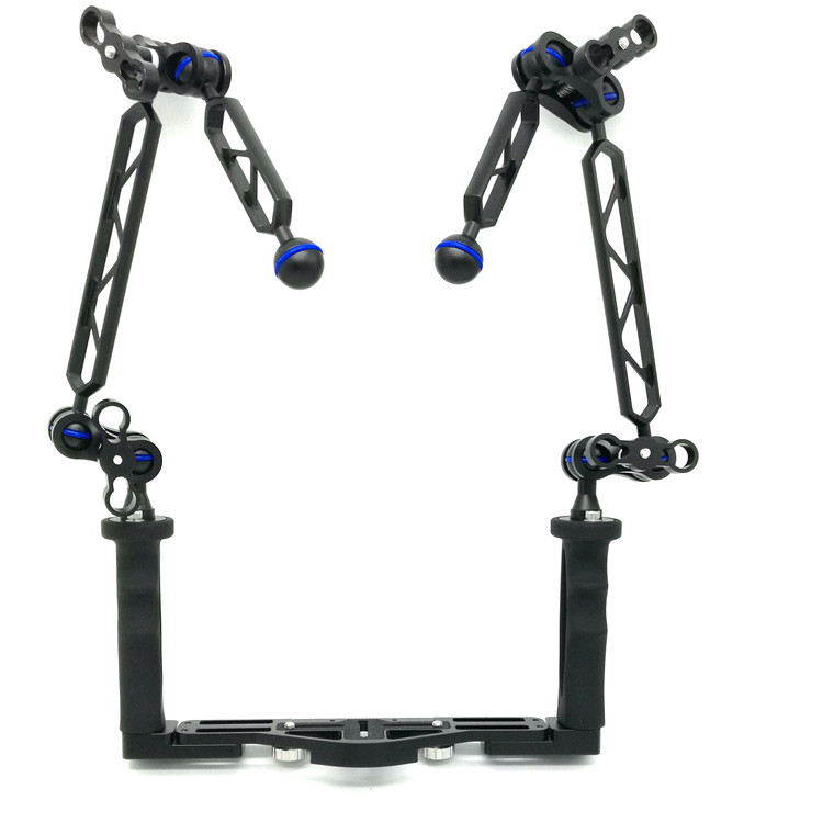 Diving Butterfly Clip Lamp Arm Camera Waterproof Shell Underwater Flash Lamp Photography Flashlight Hand Holding The Bracket