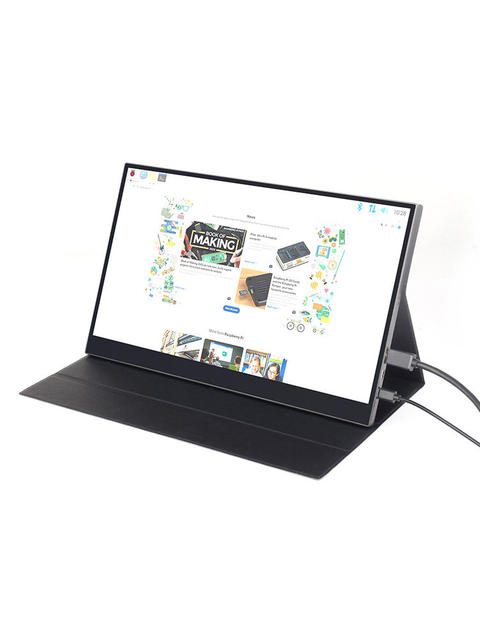 Weixue Raspberry Pi 15.6inch HDMI High-Definition Portable Display Case Touch Capacitive Screen Magnetic Protective Cover