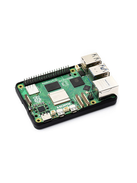 Raspberry Pi 5 Special Snap-On Silicone Protective Case with Reserved Mounting Holes at the Bottom