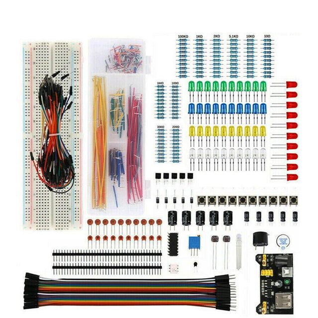 830-Hole Breadboard Kit Mb-102 Is Suitable for Uno R3 Component Package, Beginner's Starter Kit, Boxed