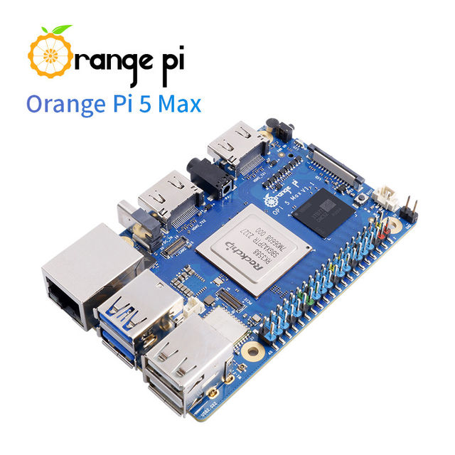 Orange Pi 5 Max Rockchip Rk3588 with Lpddr5 Memory, Onboard Wi-Fi and Bluetooth
