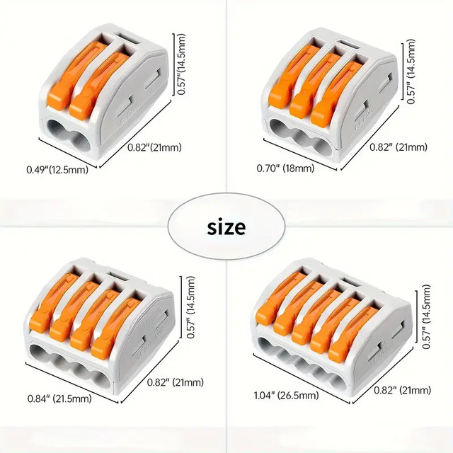 55Pcs Pct-212 213 214 215 55-Piece Combination Set 55 Boxed Quick Connection Terminals