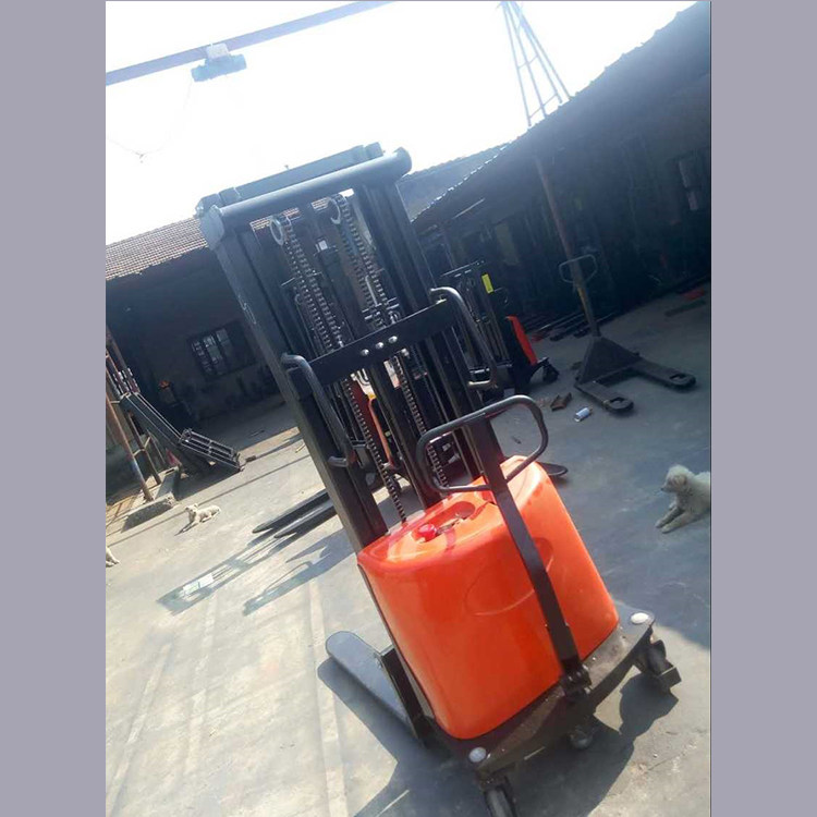 1 ton 1 5 tons 2 tons semi-electric hydraulic lifting car battery loading and unloading truck stacker automatic pallet truck forklift