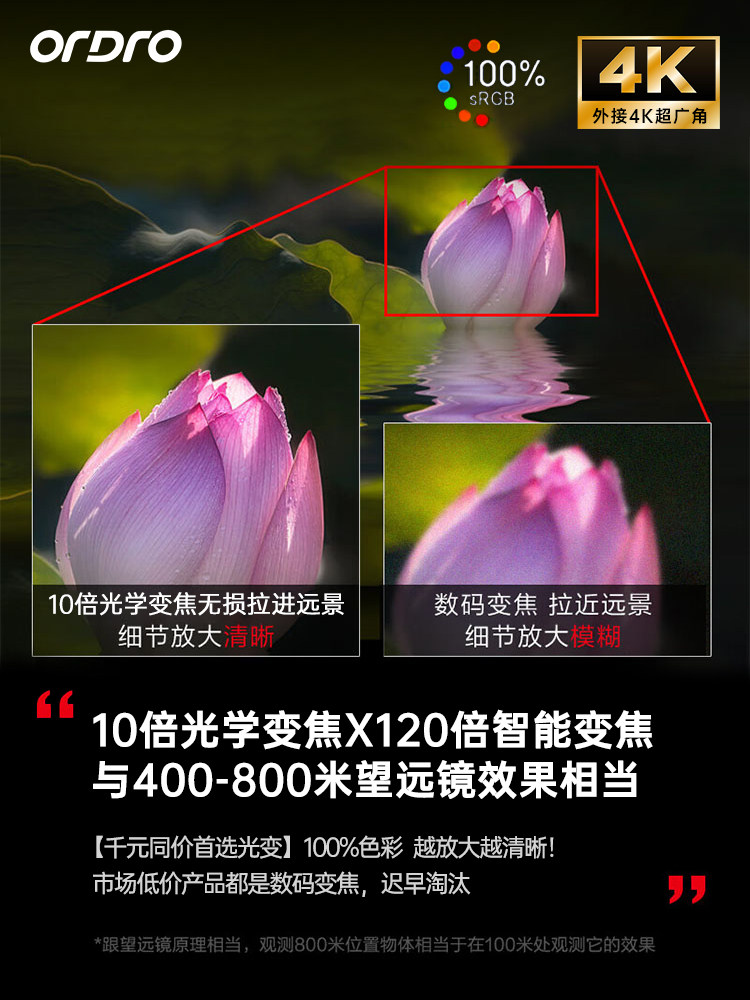 Taiwan Ouda Z82 High-Definition Camera Digital Dv Professional 10X Optical Zoom 5-Axis Anti-Shake for Travel, Home Use, and Meetings