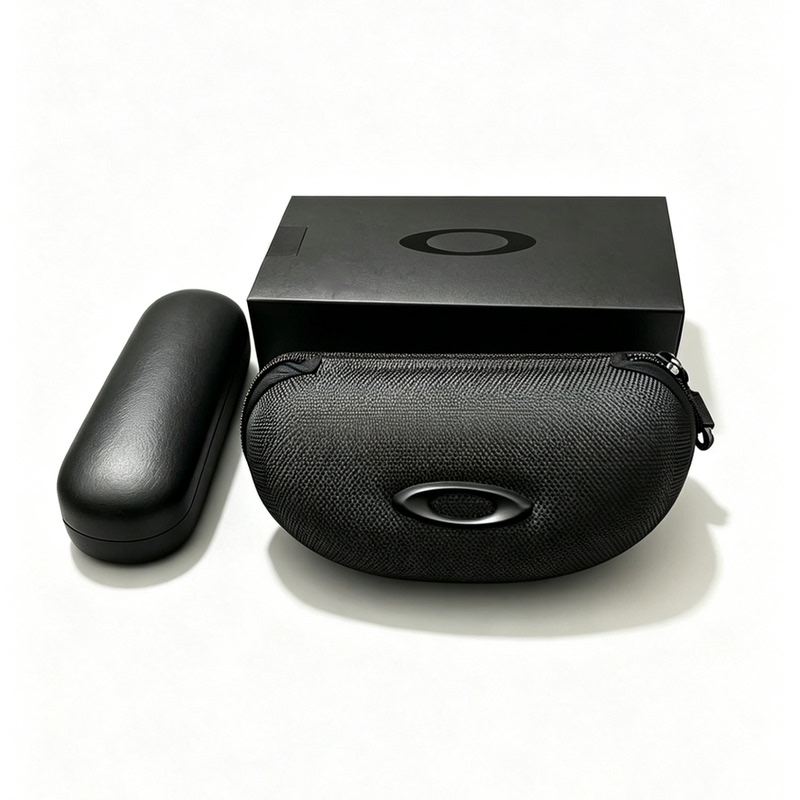 Myopia Glasses Cycling Glasses Case Black with Buckle Oakley Pressure-Resistant Durable Portable Sports Glasses Case